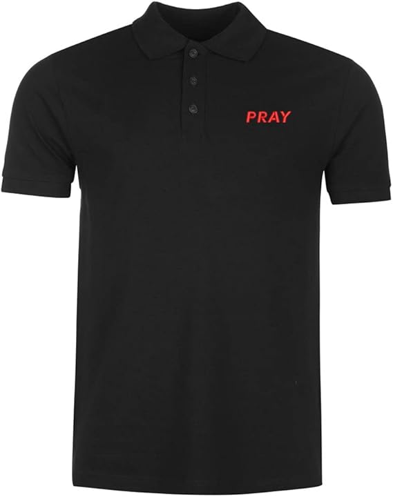 トップス praying polo shirts Size. S Praying Praying Graphic Polo Brown – ESSXNYC