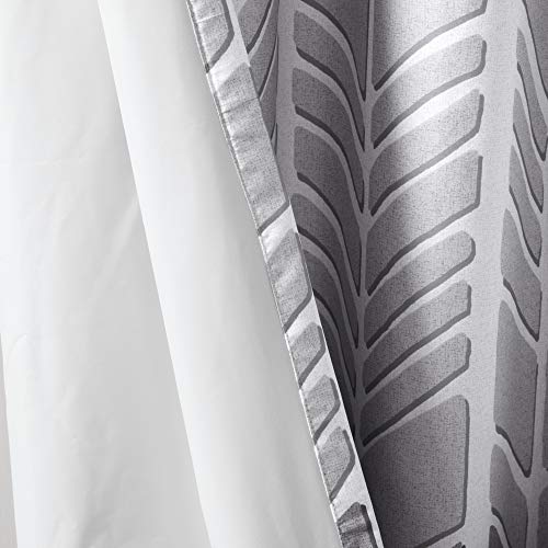 Intelligent Design Adel Blackout Bedroom, Casual Window Living Room, Family, Geometric Grommet Room Darkening Black Out Curtain 1-Panel Pack, 50X84, Aqua #TOP6