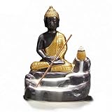 OTOFY Handmade Ceramic Incense Holder, Backflow Incense Burner Figurine Incense Cone Holders Home De