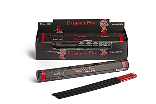 Image of Stamford Dragons Fire Hex Incense Sticks - 15 Sticks(6 Pack)