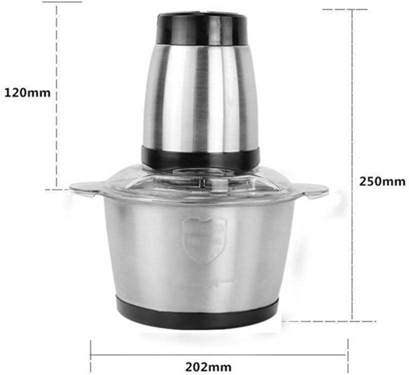 Food Chopper Stainless Steel 2L Electrical Food Processor Meat Grinder Machine Kitchen Appliances,EU Plug