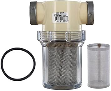 Hypro 3350-0060P Nylon Line Strainer with 1700-0057 Buna O-Ring and 3800-0042 Screen 80 on 20 Mesh Bundle, 3 Items