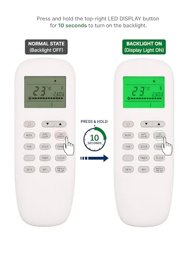 Image of Upix AC Remote No. 215 (No Backlight), Compatible /Replacement for Videocon AC Remote Control (Exactly Same Remote Will Only Work)