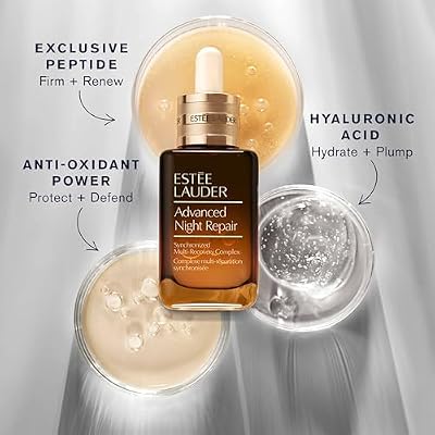 Estee Lauder Advanced Night Repair Face Serum Synchronized Multi-Recovery Complex with Hyaluronic Acid & Peptides | Anti Aging & Hydrating