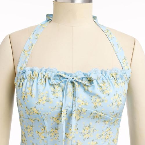 Robe dentelle volantée fluide midi style bohème et dos nu - 2