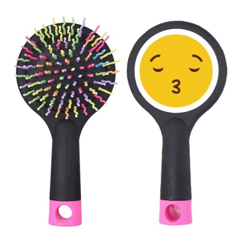 Brosse à cheveux démêlante jaune Kiss Love pour un coiffage quotidien fluide