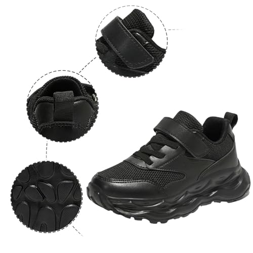 Boys Girls Sneakers Kids Shoes Non-Slip with Soft Rubber Sole Lace-up Athletic Shoes Casual Fashion Footwear2