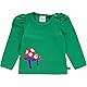 Fred’s World by Green Cotton Baby - Mädchen Mushroom Applique L/S Baby T Shirt, Earth Green, 56 EU