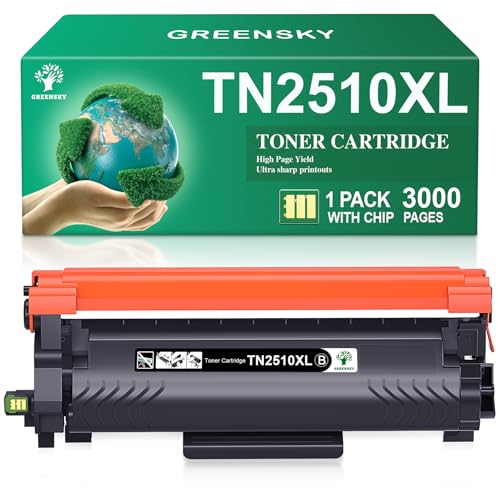 GREENSKY TN2510 TN2510XL Toner TN 2510XL TN-2510 XL Compatibile with Brother HL-L2400DWE HL-L2400DW...