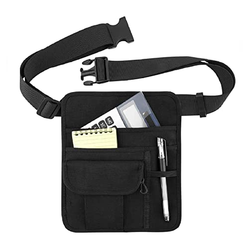 Gereton Organiseur de Poche de Tablier Noir pour Serveur, Porte-Crayons, 5 Poches