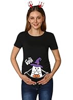 Size Guideline: S, M, L, XL, XXL. Runs true to size and detail refers to sizes in product description as below Chic & Spooky: rafted from breathable, stretchy fabric, this halloween Funny pregnancy top offers a snug fit for growing bumps. Designed wi...