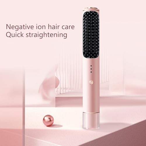 Plancha para el cabello multifuncional Decours: cepillo alisador y rizador, con batería integrada y placas cerámicas miniatura 7