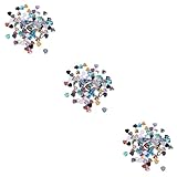 EXCEART 300 Stk Schillernde Cabochons Schmuckzubehör Selber Machen Cabochons Aus Harz Meerjungfrau-cabochons Fischschuppen Eiernudeln