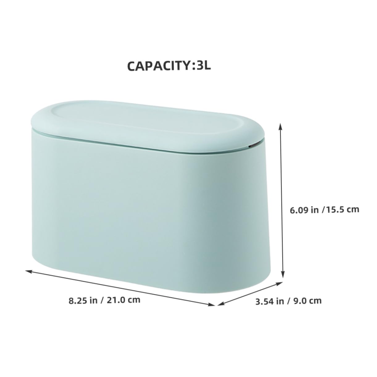 MAGICLULU Desk Trash Can Storage Container Home Office Garbage Can Mini Trash Bin Lid Easy to Use