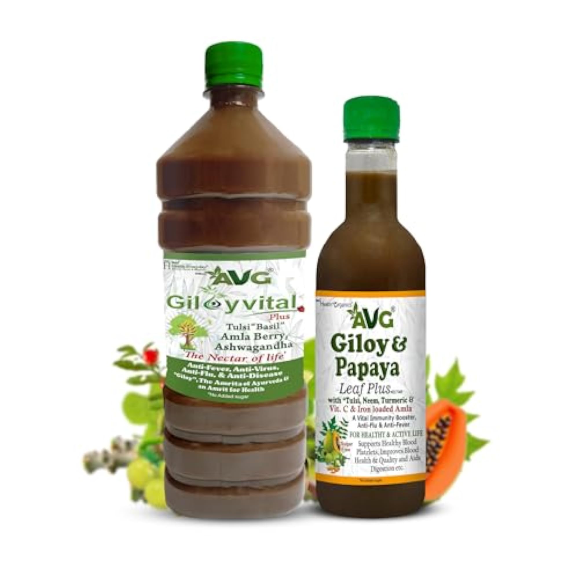 Giloy, Ashwagandha & Papaya Leaf Juice (1500 ML)
