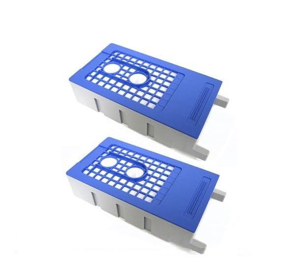 Vivid Colors 2 Packs T6193 Maintenance Ink Tank Box Compatible for SureColor T3000 T5000 T7000 T3200 T5200 T7200 T3270 T5270 T7270 T3070 T5070 T7070 Printer Waste Ink Tank