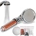 Olliwon Pommeau de Douche Haute Pression Anti Calcaire, Douchette Économiseur d'Eau Salle de Bain, Filtre à Trois Niveaux Système de Filtrage avec 3 Packs Minérale Balles Remplaçable
