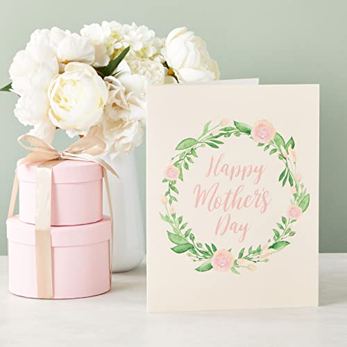 12 Pack Jumbo Floral Blank Greeting Cards With Envelopes, 6 Assorted Designs (8.5 X 11 In) #TOP1
