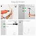 Hion Curtain Holdbacks White 4pcs, Curtain Tiebacks Wall Mounted Curtain Hooks Holders for Drapes