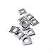 10 Packs 14mm Indexable Carbide Inserts for Spiral/Helical Planer and Jointer Replacement Carbide Cutter Blades with Screws, Fit for Most Grizzly Spiral Cutterhead