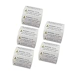 FirstZi 2500 Count California Proposition 65 Warning Labels - 5 Rolls, 500 Labels One Roll, Short Form, 1/2x1-1/2 Inch Self Adhesive Health Alert Sticker