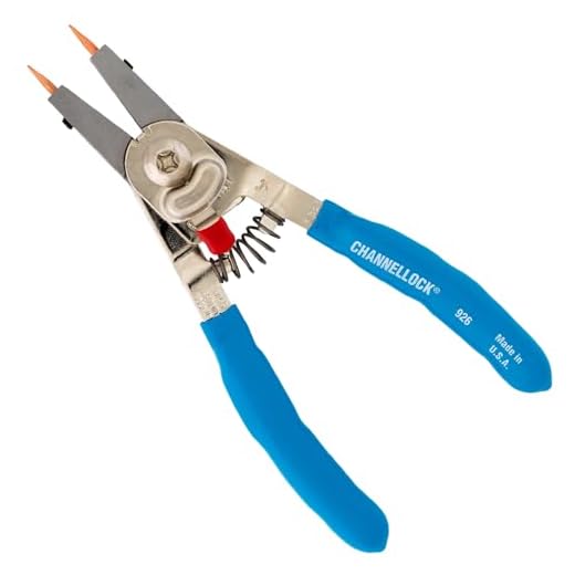 Channellock 926 6-Inch Snap Ring Plier | Precision Circlip Retaining Ring Pliers | Includes 5 Pairs of Interchangeable Tips | Made in the USA