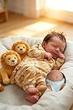 Zero Pam Bébé Reborn Garcon Yeux Fermés, 48CM Silicone Poupee Reborns Garcon, Bebe Reborn Silicone Corps Complet Souple, Poupée Reborns avec Cheveux, Poupée Nouveau né Réaliste pour 3+ Enfants
