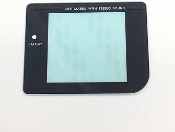 Glass Screen Lens Protective Lens Mirror for Game boy GB DMG Replacement Black