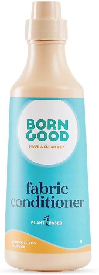 Born Good Plant Based Japanese Cypress Fragrance Fabric Conditioner, Biodegradable, Non-Toxic And Eco-Friendly - 1 L (Pack of 1)