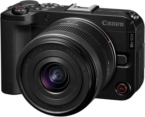 Canon EOS R50 V with RF-S 14-30mm F4-6.3 is STM PZ Lens, Vertical Video, Vlogging Camera, Live-Streaming, Content Creation