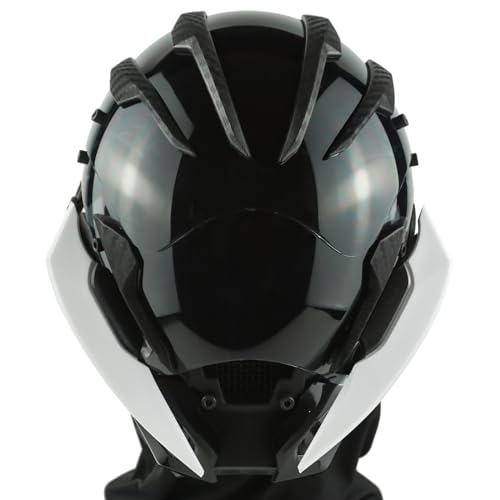 Punk Gothic Mask Helmet for Adult, Mechanical Sci-fi Gear Cosplay Costume Accessory Samurai Futuristic Helmet