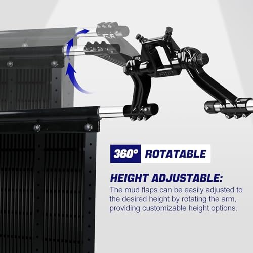 Image of 2.5 inch Hitch Mudflap System 00108 fit for Most Trucks, Pickups, and SUV, Adjustable and Removable