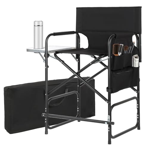 GDGYOFN Aluminum Director's Chair with Side Table