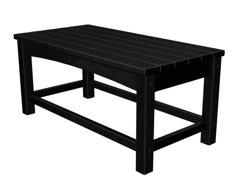 Polywood CLT1836BL Club Coffee Table Black