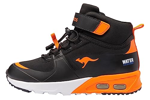 KangaROOS kx-hydro Adidasy Chłopcy , Jet Black Neon Orange , 32 EU