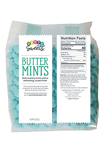 Party Sweets Blue Buttermints, Appx. 350 Pieces From Hospitality Mints, 2.75 Pound (Pack Of 1) #TOP2