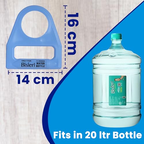Image of Blue Rain water Can Holder | Handle for bisleri 20 Litre Water Bottle| Water Bottle Handle Grip | Water Can Handle | Water Can Lifting Handle | Portable Water Bottle Handle | Plastic (Blue)