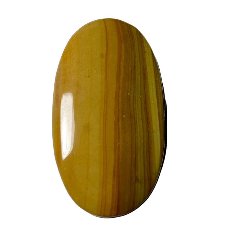 Jaspe impérial cabochon 47mm : pierre en vrac percée d'élégance pour collier et bague DIY
