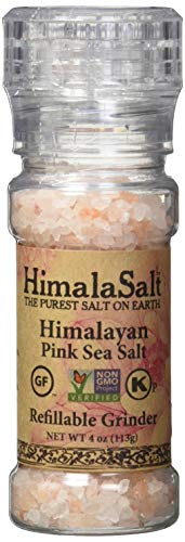 Himalasalt Refillable/Adjustable Himalayan Salt Grinder - 4 Oz #TOP19
