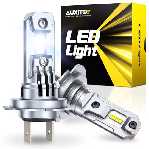 AUXITO H7 LED Bulb, H7 Light Bulbs, 80000LM, 99% Vehicle Fit, Cooling Fan, Plug N Play, 3MIN Installation, 20Year+ Lifespan