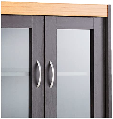 Hodedah China Cabinet, Black Beech #TOP6