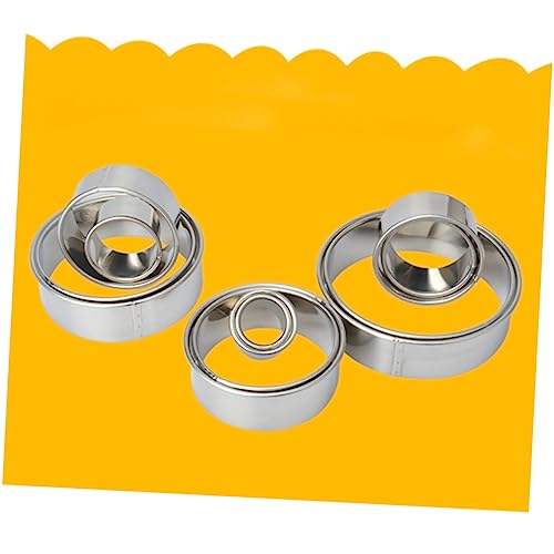 FRCOLOR 12Pçs Cortador De Biscoitos Redondo Molde Circular Cortadores De Biscoitos Molde De Rosquinh