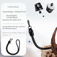 VOVMOEYA DJI RC Gurt Mit Schnellverschluss für Mini 3/Mavic 3/2/Air 2S/Mini 4 Pro/3 Pro Remote Controller Zubehör - Schwarz – Ansicht 7