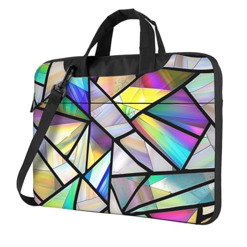 Bolso para portátil geométrico impermeable 15.6 pulgadas miniatura 1