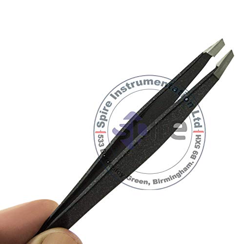 Spire Slant Tweezers - Slant Tip Tweezer Eyebrows Hair Removal, Plucking Shaping And Facial Hair #TOP2