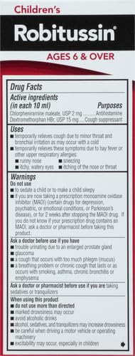 Robitussin Long-Acting Cough and Cold Medicine for Kids, Fruit Punch Flavor - 4 Fl Oz Bottle - Thumbnail 3