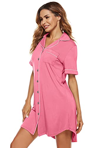 Meitesi パジャマ レディース シャツワンピース 長袖 ルームウェア ワンピース 前開き さまざまなファッション製品