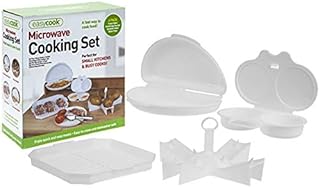 Kit de cuisson au micro-ondes dans une boîte cadeau pour œufs pochés, bacon croustillant, pommes de terre et faire des omelettes rapidement et proprement