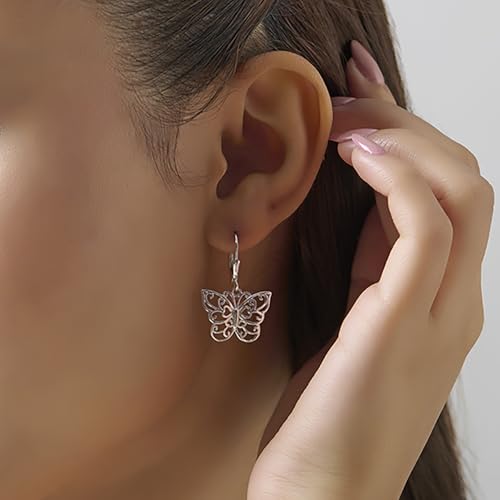 Image of TRUESILVER ACPL 925 Sterling Silver BIS Hallmarked Designer Drop & Dangle Leverback Earrings for Women
