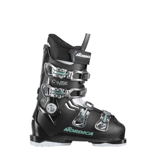 Chaussures de ski femme Nordica The Cruise 65 W confortables pour debuter sur piste en noir
